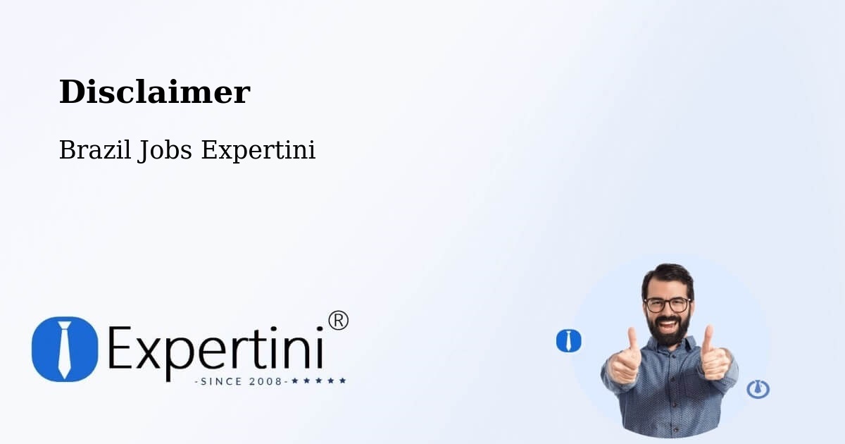 Disclaimer – Perdões - Brazil Jobs Expertini